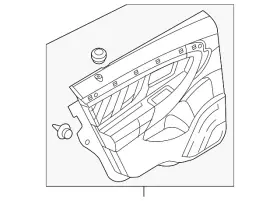 Ford Dg1z-5427406-bd Genuine Door Trim Panel