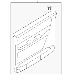 Ford Dl7z-4027406-aa Genuine Door Trim Panel Ford Dl7z-4027406-aa Genuine Door Trim Panel
