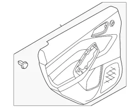 Ford Dm5z-5827406-ga Genuine Door Trim Panel Ford Dm5z-5827406-ga Genuine Door Trim Panel