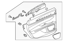 Ford Dp5z-5427407-bm Genuine Door Trim Panel Ford Dp5z-5427407-bm Genuine Door Trim Panel