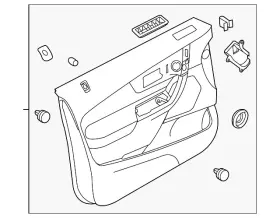 Ford Dt4z-7823943-eb Genuine Door Trim Panel Ford Dt4z-7823943-eb Genuine Door Trim Panel