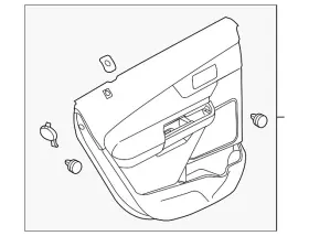 Ford Dt4z-7827407-ed Genuine Door Trim Panel