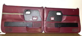 Ford E97b-1023890 89-92 Bronco Ii 2 Ranger Black Red Interior Oem Driver Passenger Door Panel Ford E97b-1023890 89-92 Bronco Ii 2 Ranger Black Red Interior Oem Driver Passenger Door Panel