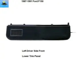 Ford E9tb-15642a55-aaw 1987 1988 1989 1990 1991 F150 Left Front Lower Door Trim Panel Blue Ford E9tb-15642a55-aaw 1987 1988 1989 1990 1991 F150 Left Front Lower Door Trim Panel Blue