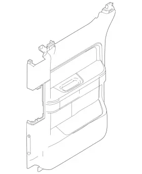 Ford El3z-1827407-cb Genuine Door Trim Panel