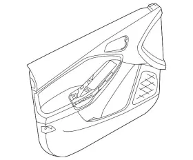 Ford F1ez-5823942-ca Genuine Door Interior Trim Panel