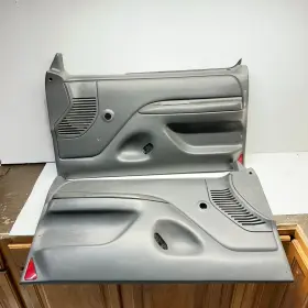 Ford F3tb-1523942 92-96 Obs F150 F250 F350 Bronco Manual Door Panels Dark Gray Oem
