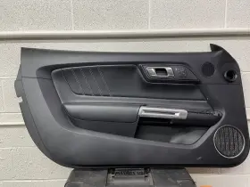 Ford Fr3b-6323943-hf3zhe 2015-2023 Mustang Driver Left Interior Door Trim Panel Black Leather