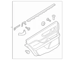 Ford Gd9z-5427406-jn Genuine Door Trim Panel Ford Gd9z-5427406-jn Genuine Door Trim Panel
