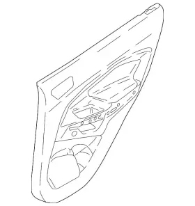 Ford Gn1z-5827406-nc Genuine Door Trim Panel