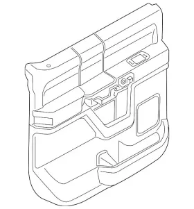 Ford Hc3z-2627407-ka Genuine Door Interior Trim Panel Ford Hc3z-2627407-ka Genuine Door Interior Trim Panel
