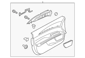 Ford Hp5z-5427406-bd Genuine Panel Assembly Door Trim