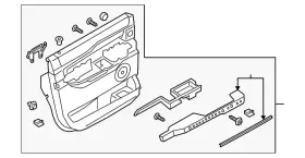 Ford Jl1z-7827406-bd Genuine Door Trim Panel
