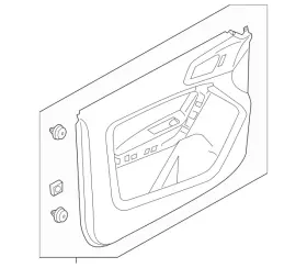Ford Kb3z-2123943-gb 2019-2023 Genuine Ranger Driver Side Panel Door Trim Ford Kb3z-2123943-gb 2019-2023 Genuine Ranger Driver Side Panel Door Trim