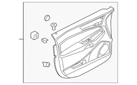 Ford Kt4z-5823943-bc Genuine Door Trim Panel Ford Kt4z-5823943-bc Genuine Door Trim Panel
