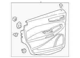 Ford Kt4z-5827411-ab Genuine Door Trim Panel