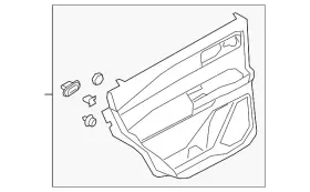 Ford Lb5z-7827407-fb Genuine Door Trim Panel Ford Lb5z-7827407-fb Genuine Door Trim Panel