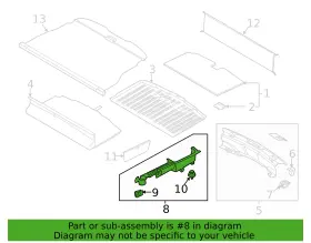 Ford Lb5z-7831113-ad 2020-24 Explorer Rear Lh Cargo Area Trim Panel Black Ford Lb5z-7831113-ad 2020-24 Explorer Rear Lh Cargo Area Trim Panel Black