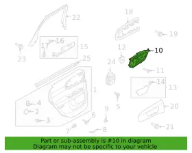 Ford Lj6z5822601c Oem 2021-2024 Bronco Sport Left Rear Door Handle New In Box Ford Lj6z5822601c Oem 2021-2024 Bronco Sport Left Rear Door Handle New In Box