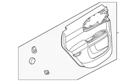 Ford M1pz-7827406-ch Genuine Door Trim Panel Ford M1pz-7827406-ch Genuine Door Trim Panel
