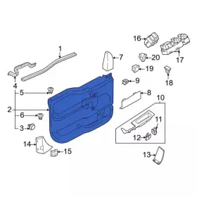 Ford Ml3z-1623943-pb Genuine Door Trim Panel Ford Ml3z-1623943-pb Genuine Door Trim Panel