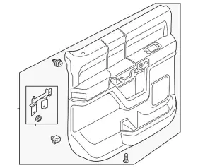 Ford Ml3z-1627410-cl Genuine Door Trim Panel Ford Ml3z-1627410-cl Genuine Door Trim Panel