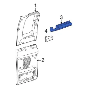 Ford Oe 2c3z2524141aaa For F-250 Super Duty 2002-2004 Front Left Door Armrest Ford Oe 2c3z2524141aaa For F-250 Super Duty 2002-2004 Front Left Door Armrest