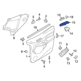 Ford Oe Dt1z14524aa For Transit Connect 14-18 Front Right Door Switch Trim Panel Ford Oe Dt1z14524aa For Transit Connect 14-18 Front Right Door Switch Trim Panel
