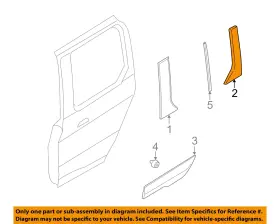 Ford Oem Dt1z1720938da 14-23 Transit Connect Exterior Trim-rear Molding