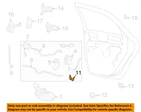 Ford Oem Xf1z14018aa Oem-door Jamb Interior Dome Light Switch