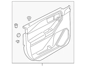 Ford Rb5z-7823943-ac Genuine Panel Door Trim Lower