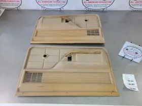 Ford Truck 204.fd8475 1975 F100 Front Door Trim Panel Pair Lh/rh Tan - Oem Ford Truck 204.fd8475 1975 F100 Front Door Trim Panel Pair Lh/rh Tan - Oem