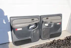 General Motors 15199394 99-02 Interior Door Trim Panels Set Gray And Graphite Two Tone Power Rear Oem