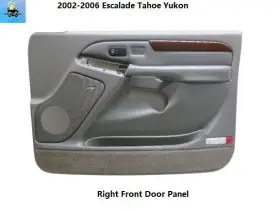 General Motors 15281978 15077386 02 To 06 Escalade Suburban Tahoe Right Rh Front Door Trim Panel Gray General Motors 15281978 15077386 02 To 06 Escalade Suburban Tahoe Right Rh Front Door Trim Panel Gray