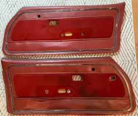 General Motors 8800043 1978 - 81 Camaro Firebird Door Panels With Upper Plastic Mounts Pockets Lh Rh