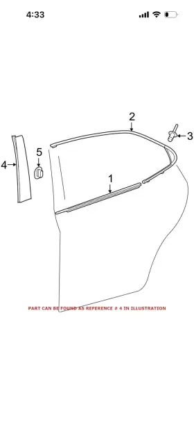 Genuine Toyota 7576106200 Oem Door Applique For Genuine Toyota 7576106200 Oem Door Applique For