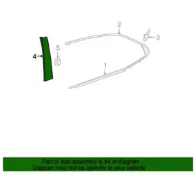 Genuine Toyota 7576206160 New Oem 2018-21 Camry Rear Driver Left Door Applique Genuine Toyota 7576206160 New Oem 2018-21 Camry Rear Driver Left Door Applique