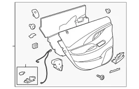 Gm 09061416 Genuine Door Trim Panel Gm 09061416 Genuine Door Trim Panel
