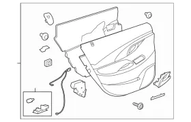 Gm 09061417 Genuine Door Trim Panel