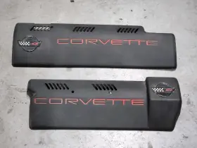 Gm 10248659 94 96 Corvette Pair Black Door Handle Trim Inserts Panel
