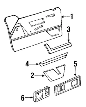Gm 10282024 Genuine Door Trim Panel