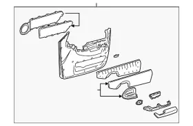 Gm 10315631 Genuine Door Trim Panel