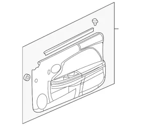 Gm 10368578 Genuine Door Trim Panel