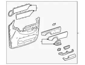 Gm 10413847 Genuine Door Trim Panel Gm 10413847 Genuine Door Trim Panel