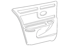 Gm 10444985 Genuine Door Trim Panel