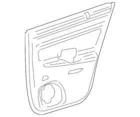 Gm 12374969 Genuine Door Trim Panel