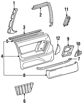 Gm 12537948 Genuine Trim Panel Assembly