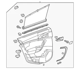 Gm 13349350 Genuine Door Trim Panel Gm 13349350 Genuine Door Trim Panel
