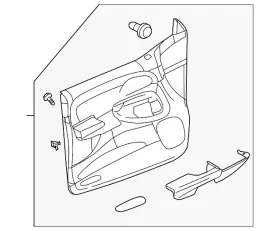 Gm 15123929 Genuine Panel Assembly-front S/d Tr Cashmere Gm 15123929 Genuine Panel Assembly-front S/d Tr Cashmere