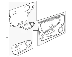 Gm 15230629 Genuine Door Trim Panel
